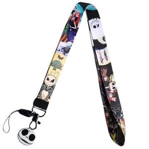 🎃🖤 NWT The Nightmare Before Christmas Lanyard – Tim Burton Halloween ✨